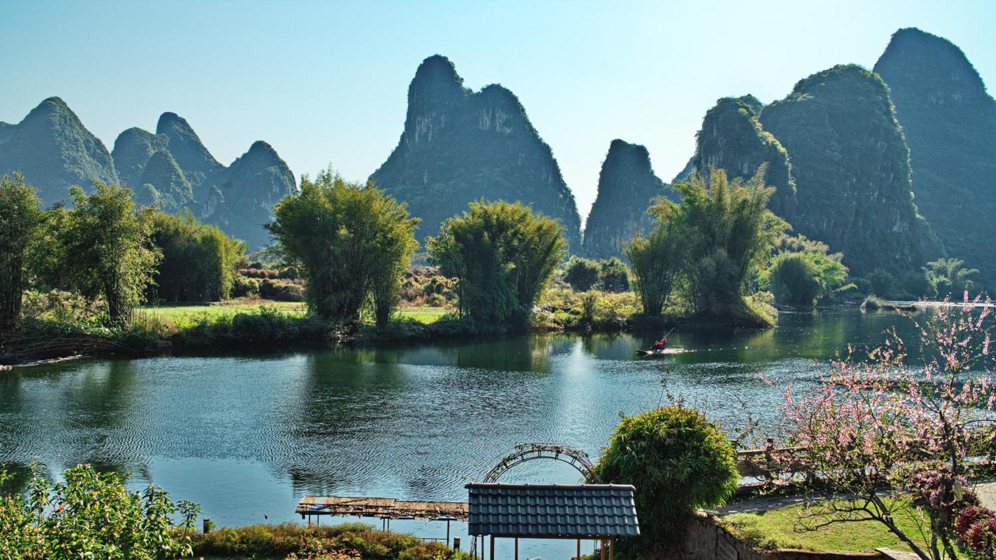 Yangshuo Mountain Retreat Hotell Exteriör bild
